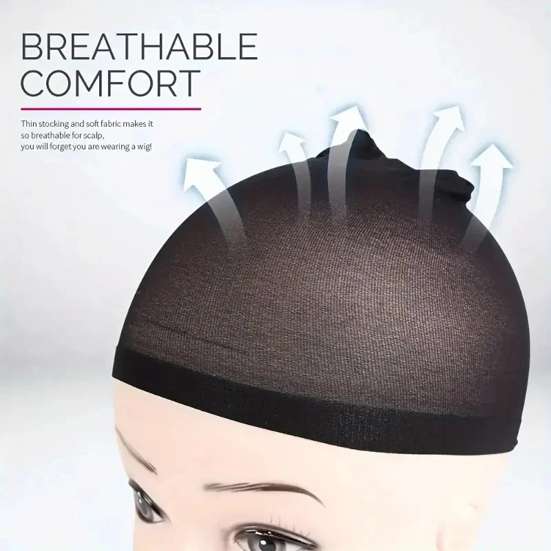 16pcs/8Pack Unisex Elastic Hair Net Set Comfortable Breathable Polyamide Nylon Hair Caps for All Hair Types And Lengths thumbnail 5