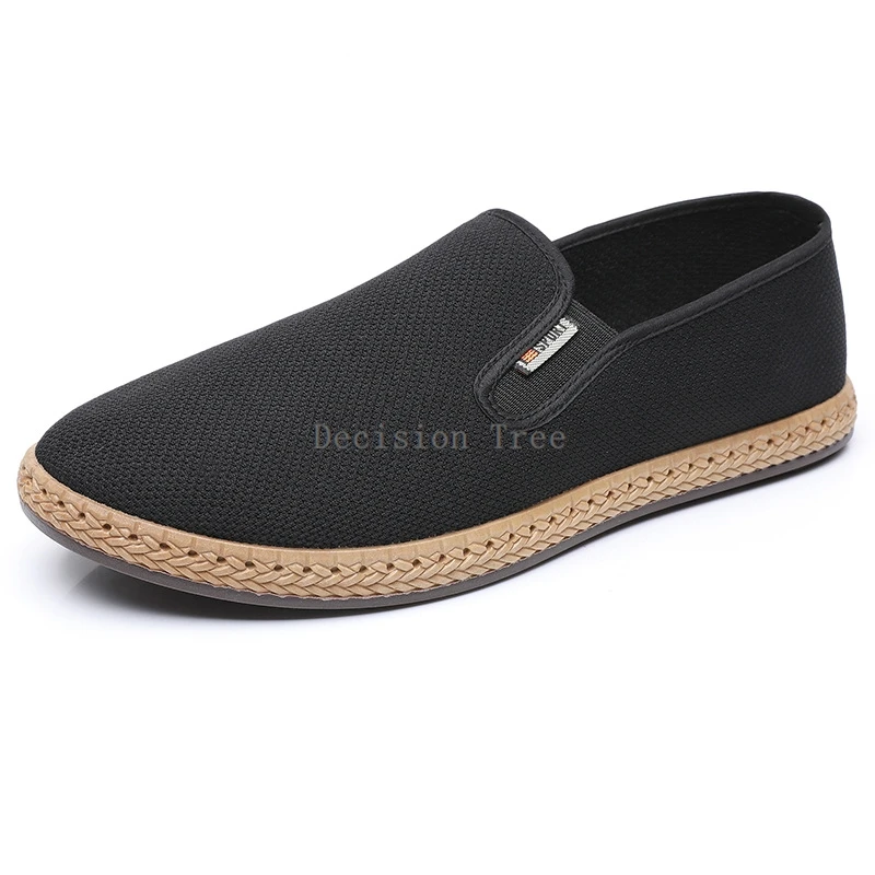 2025 wear-resistant non-slip martial arts shoes breathable chinese old peking men's cloth shoes casual flat tai chi shoes h008 thumbnail 4