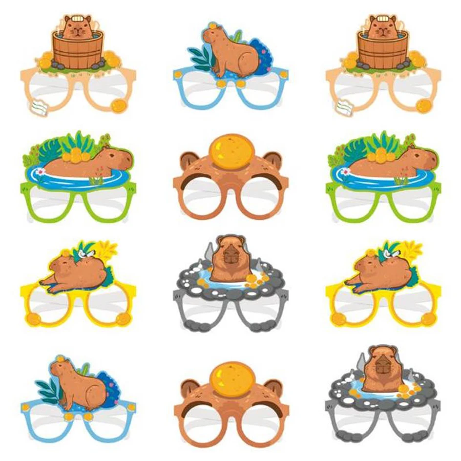 New Capybara Birthday Party Decorations Kit Child Girl Capybara Birthday Party Plate Napkin Cup Tablecloth Party Favor Surprises thumbnail 6