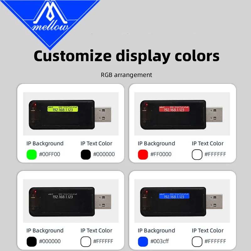 Mellow DIY Fly U-IP Tool For Klipper Display IP Address Of 3D Printer Tool A Versatile Status Monitoring Module thumbnail 6