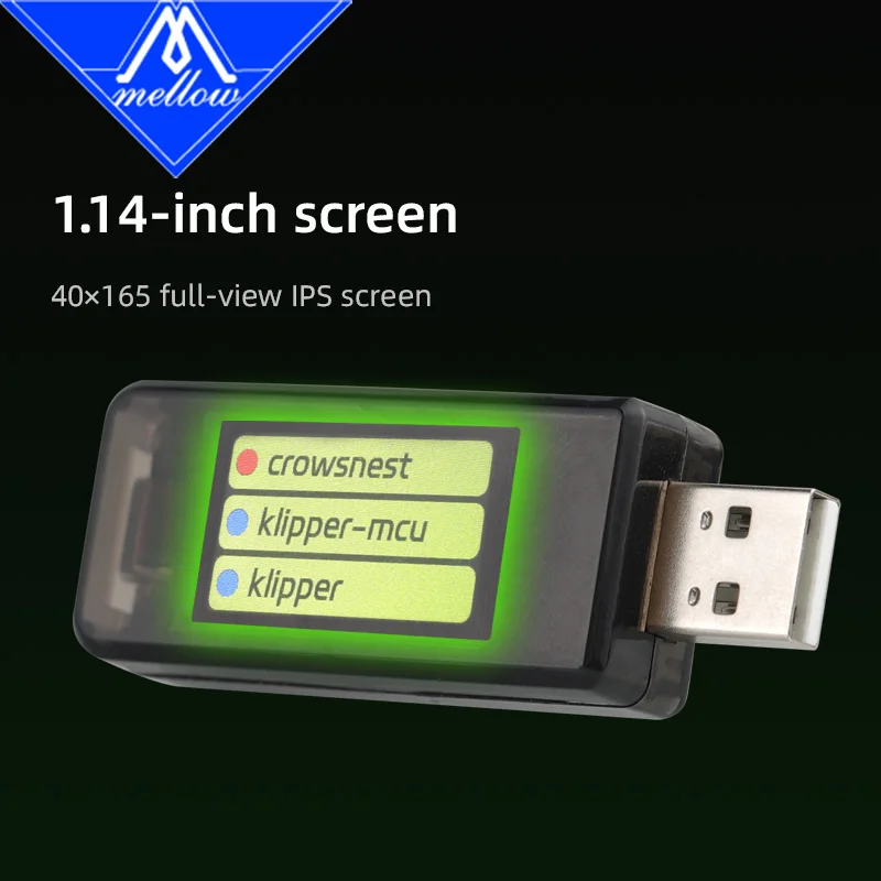 Mellow DIY Fly U-IP Tool For Klipper Display IP Address Of 3D Printer Tool A Versatile Status Monitoring Module thumbnail 4