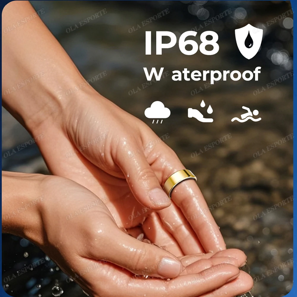For  Smart Ring Men Women Bluetooth Monitor Blood HeartRate Blood Oxygen Monitor Smartring MultiSport 5ATM Waterproof 2025 thumbnail 3