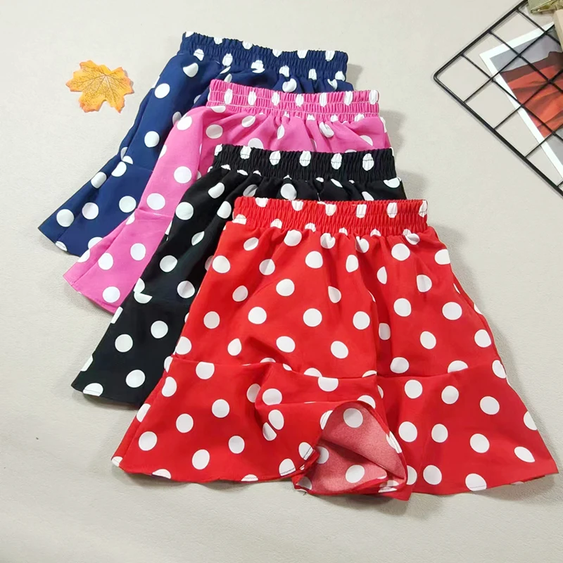 Girls' Polka Dot Chiffon Skirt – Summer Lightweight Mini Beach Skirt for Baby & Toddler, Casual & Party Dress