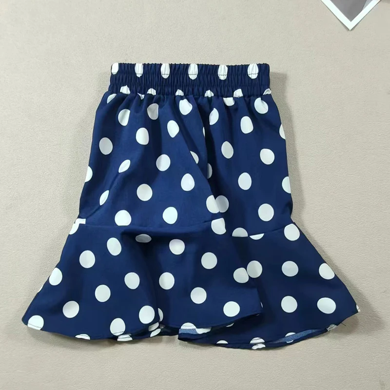 Girls' Polka Dot Chiffon Skirt – Summer Lightweight Mini Beach Skirt for Baby & Toddler, Casual & Party Dress thumbnail 5