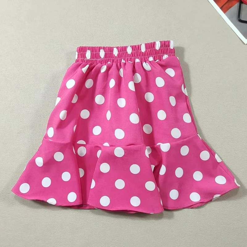 Girls' Polka Dot Chiffon Skirt – Summer Lightweight Mini Beach Skirt for Baby & Toddler, Casual & Party Dress thumbnail 4