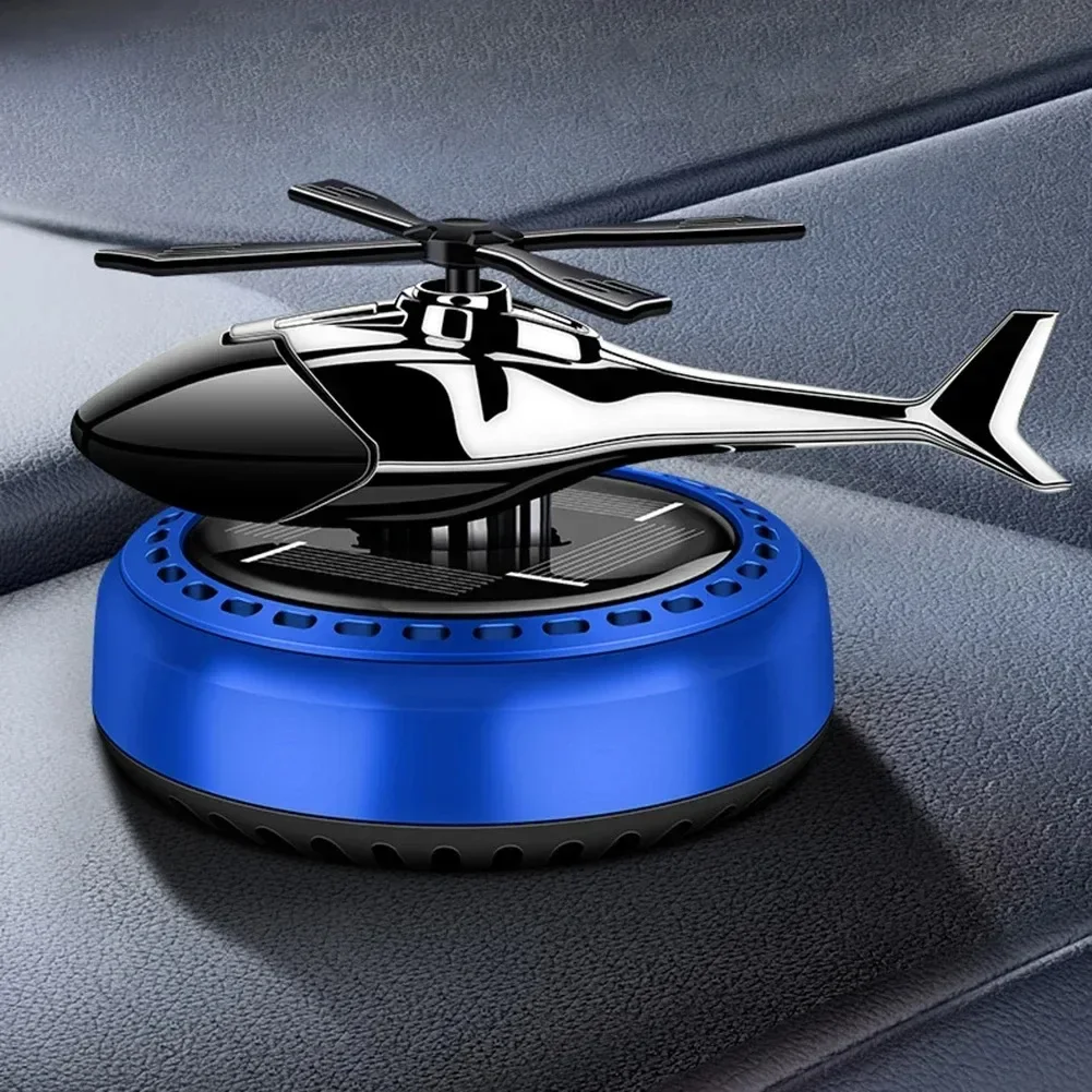 New Car Air Freshener Solar Helicopter Interior Decoration Propeller Rotating Long Lasting Fragrance Perfume Diffuser Car Decor thumbnail 5