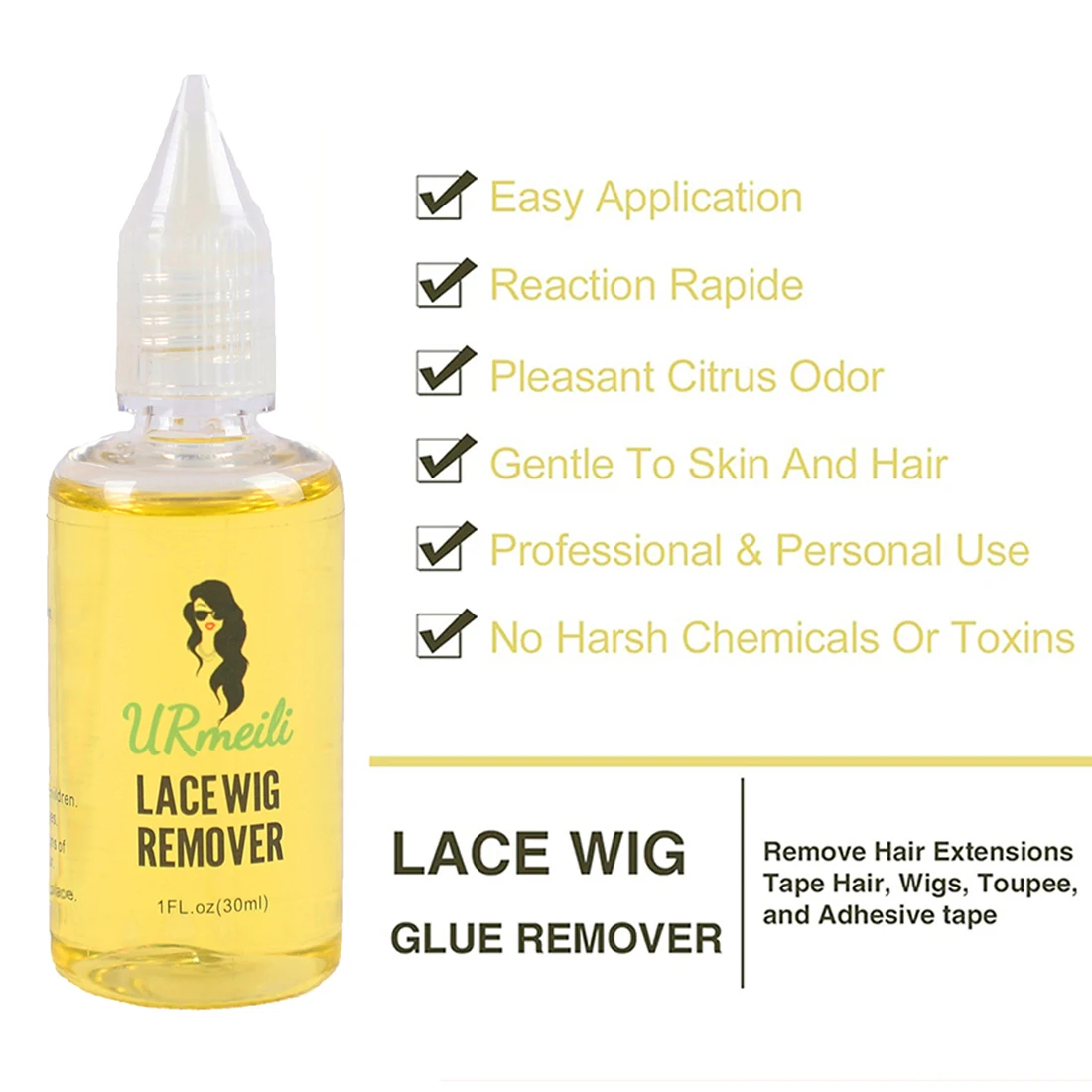 4 pcs Wig Accessory Lace Front Wig Glue, lace Bond Melting Spray，wig adhesive, adhesive remover,Natural and Gentle Formula thumbnail 4