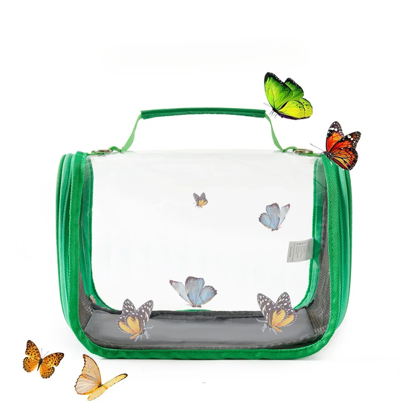 Clear Critter Cage - Escape-Proof Insect Habitat for Butterflies/Bees/Dragonflies, Portable Reptile & Bird Observation Enclosure thumbnail 5