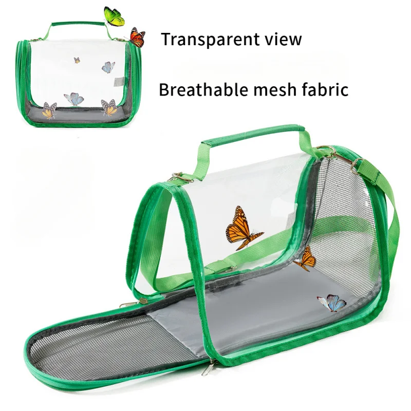 Clear Critter Cage - Escape-Proof Insect Habitat for Butterflies/Bees/Dragonflies, Portable Reptile & Bird Observation Enclosure thumbnail 3