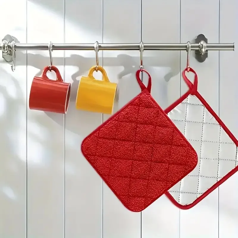 1/2PCS Heat Resistant Towel Pot Holders Cotton Non-slip Mat holder Holder Hot Pads Table Placemat Accessories Kitchen Baking thumbnail 2