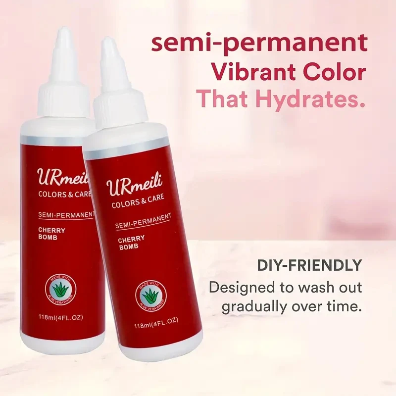 Natural Hair Color Cream Semi-permanent Hair Dye Product Halloween  Lasting Barber Salon Household Herbal Hair Dey Cream for wig thumbnail 4