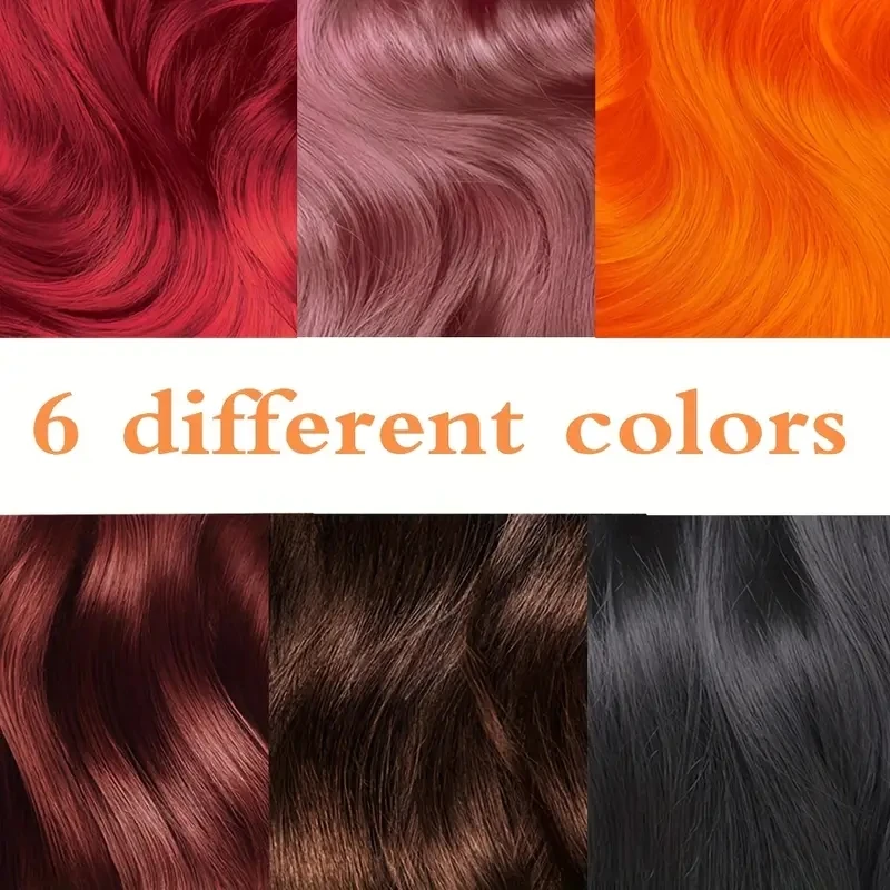 Natural Hair Color Cream Semi-permanent Hair Dye Product Halloween  Lasting Barber Salon Household Herbal Hair Dey Cream for wig thumbnail 6