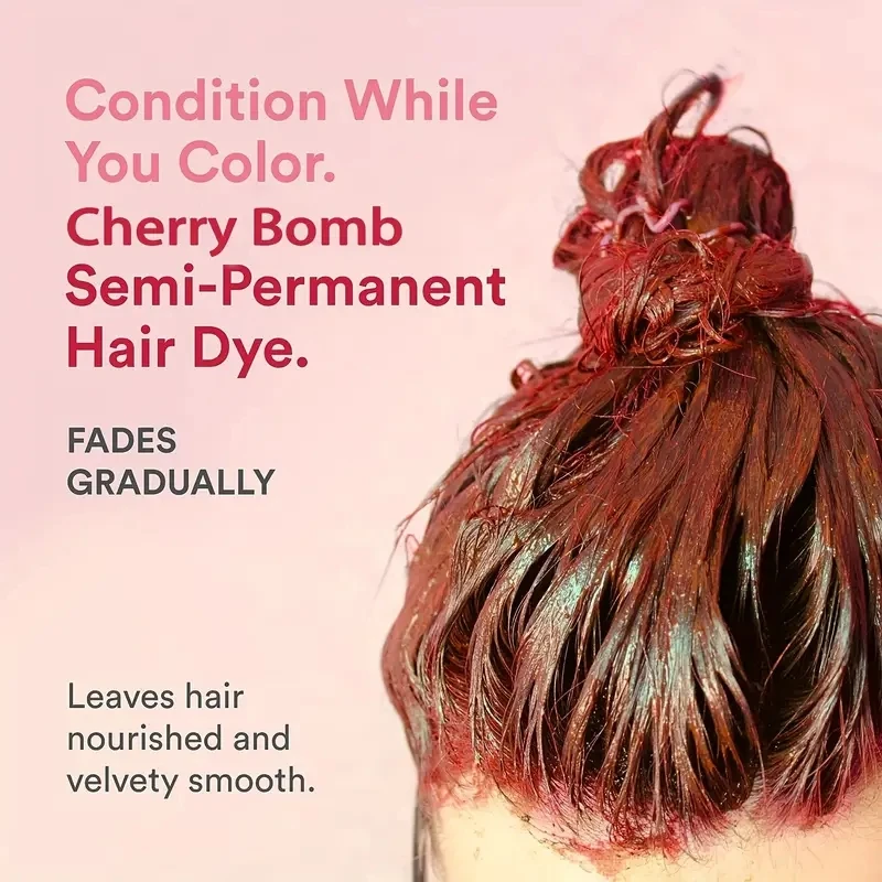 Natural Hair Color Cream Semi-permanent Hair Dye Product Halloween  Lasting Barber Salon Household Herbal Hair Dey Cream for wig thumbnail 3