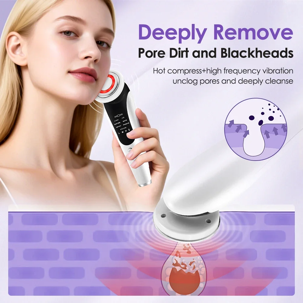 New 7in1 EMS Facial Lift Device LED Light Therapy Massager Anti Aging Wrinkle Removal Skin Rejuvenation Home Use Beauty Device thumbnail 4