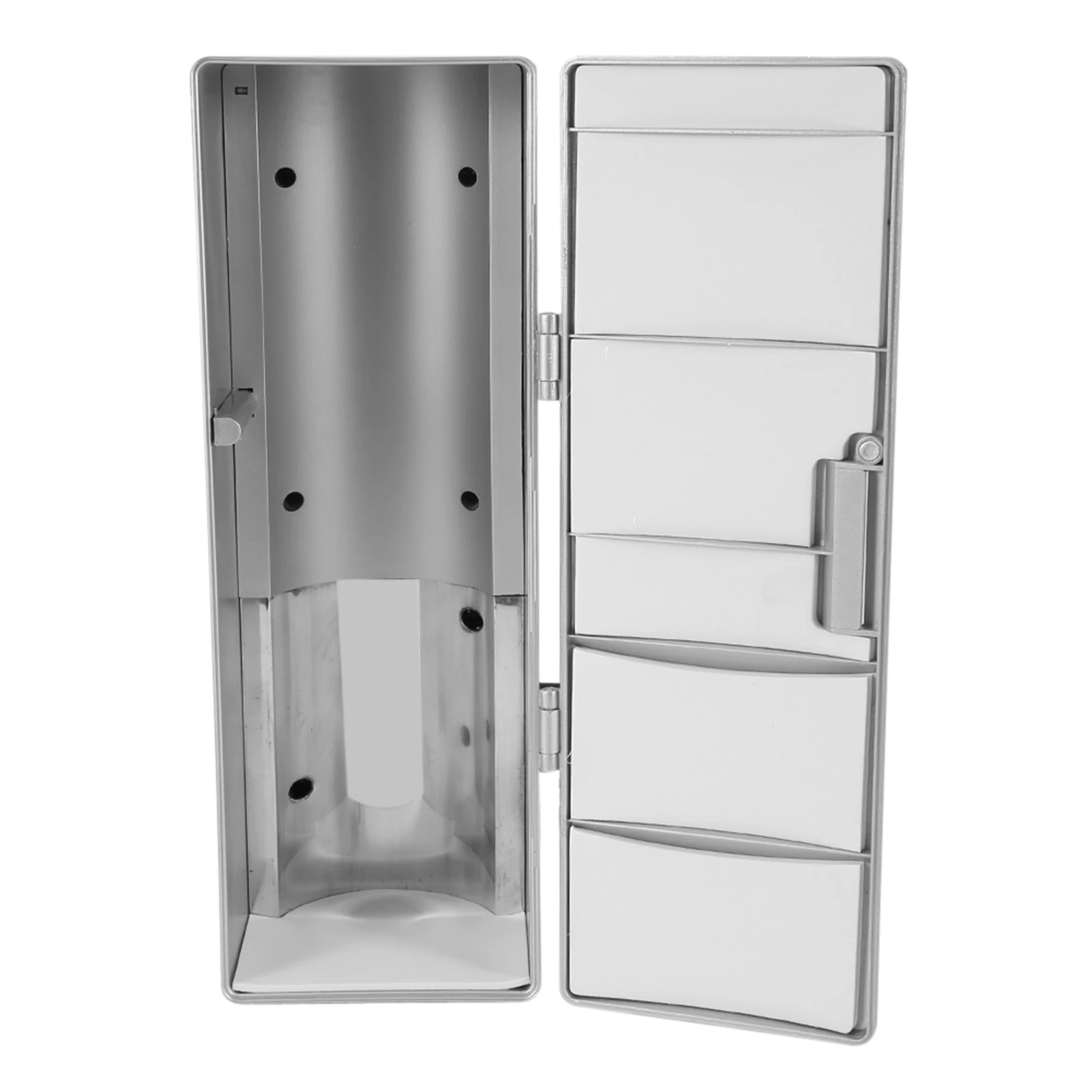Compact Mini USB Fridge Freezer Cans Drink Beer Cooler Warmer Travel Car Office Use thumbnail 2