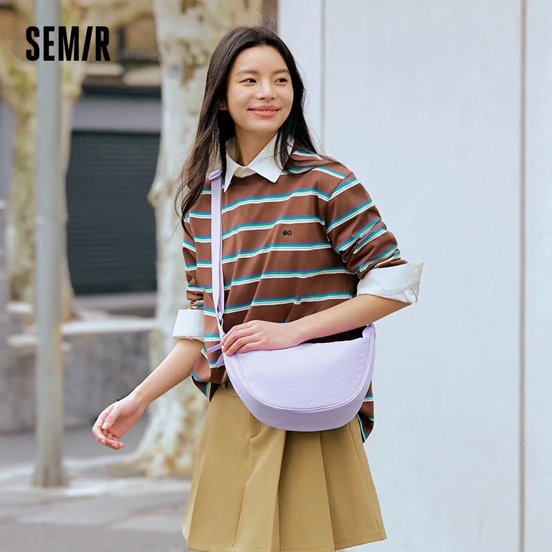 Semir Crossbody Bag Women 2025 New Chest Bag Macaron Color Dumpling Bag  Minimalist Waist Pack Shoulder Purse thumbnail 4