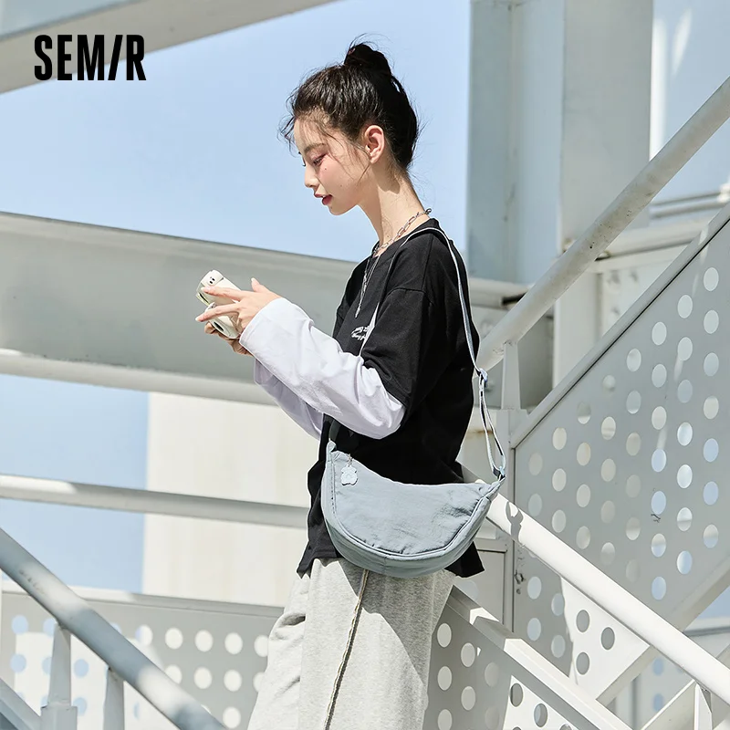 Semir Crossbody Bag Women 2025 New Chest Bag Macaron Color Dumpling Bag  Minimalist Waist Pack Shoulder Purse thumbnail 3