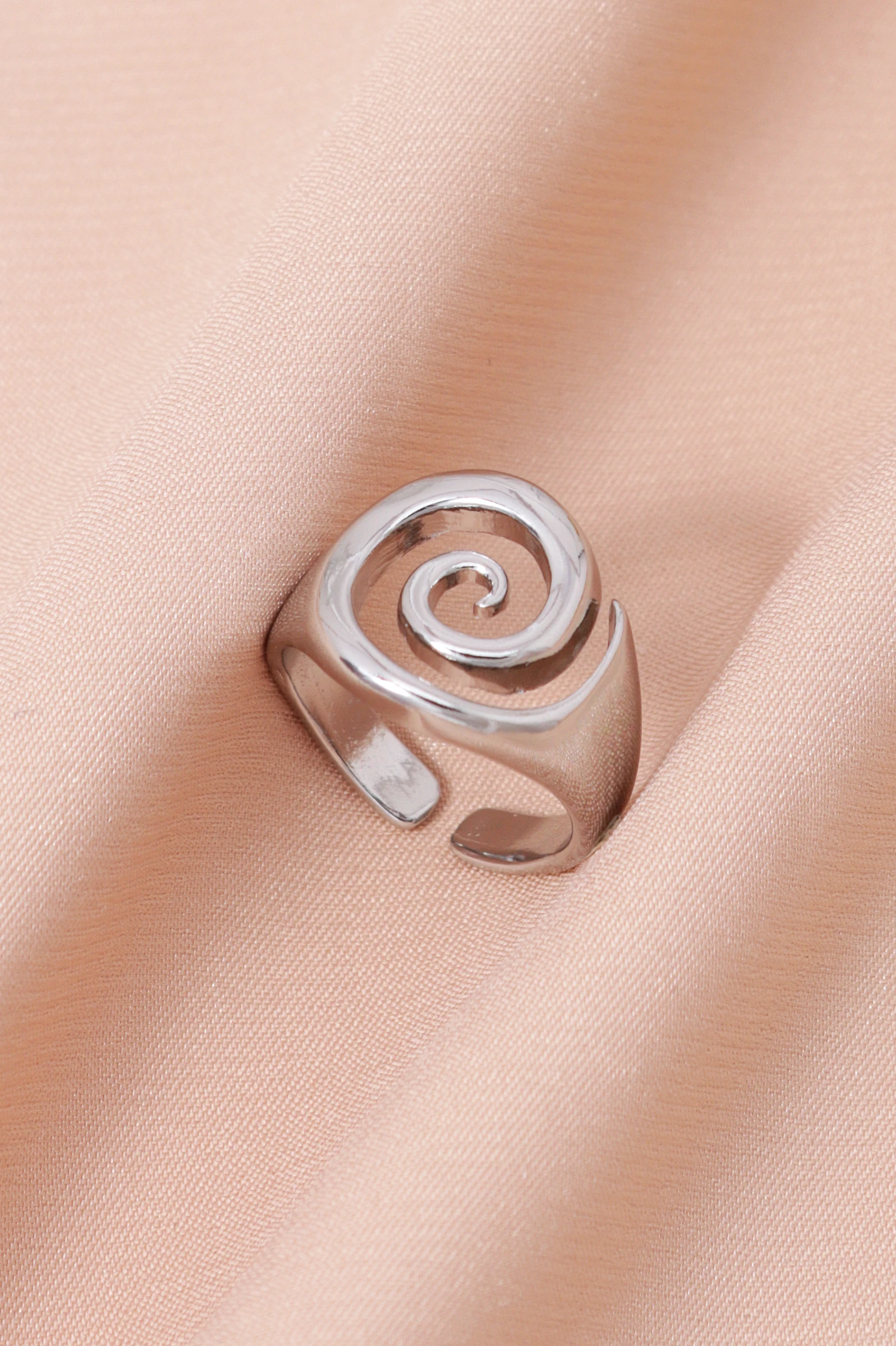 Vintage Punk Irregular Hollow Rotundity Metal Open Rings for Women Gothic Rings Y2K Jewelry thumbnail 4