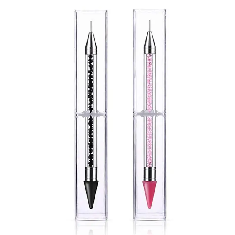 3 in 1 Nail Art Wax Pen Set:Tweezer Diamante Rhinestone Picker Crystal Embellishment Applicator Tool NAB038 thumbnail 4