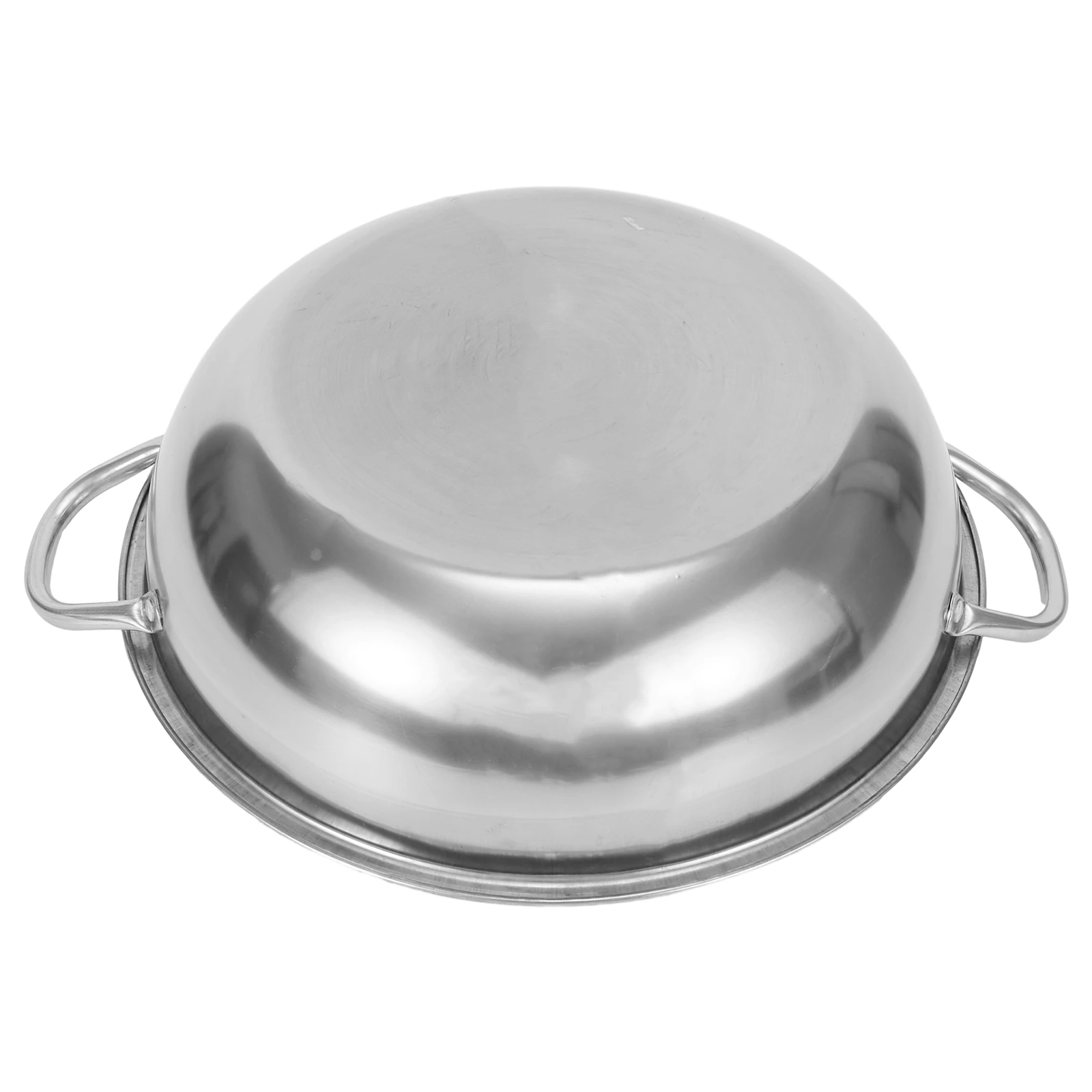 28cm Stainless Steel Twin Divided Double Pot Hotpot Cooker Gas Stove Compatible Pot Chinese Hot Pot Kitchen Soup Cooking Pot thumbnail 5
