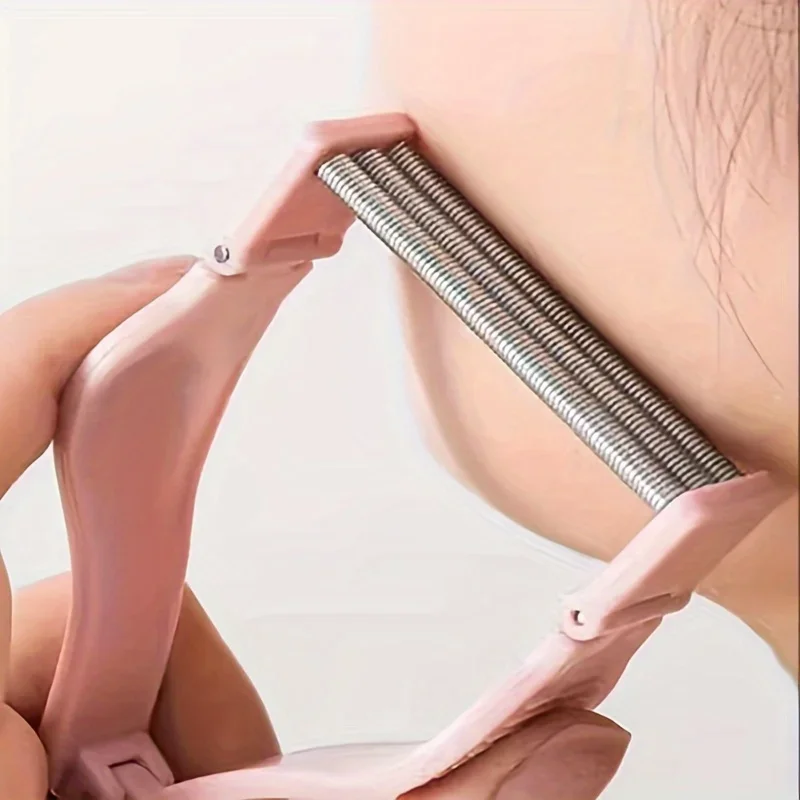 3 Colors Facial Hair Remover Safe Handheld Spring Roller Hairs Mustache Skin Care Massage Beauty Hair Removal Tool