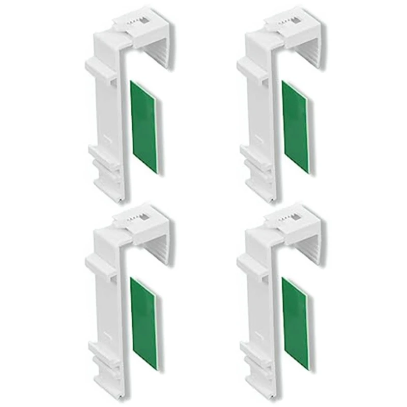 4Pcs Adjustable Window Curtain Brackets Roller Blind Fixing Clip Clamp Holders thumbnail 6