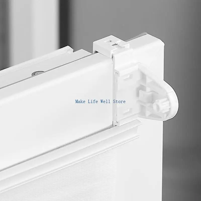 4Pcs Adjustable Window Curtain Brackets Roller Blind Fixing Clip Clamp Holders thumbnail 2