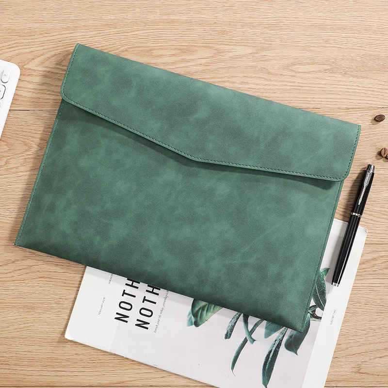 PU Leather A4 Document Bag, 7 Colors, File Folder for Office & Travel, Stylish Organizer thumbnail 3