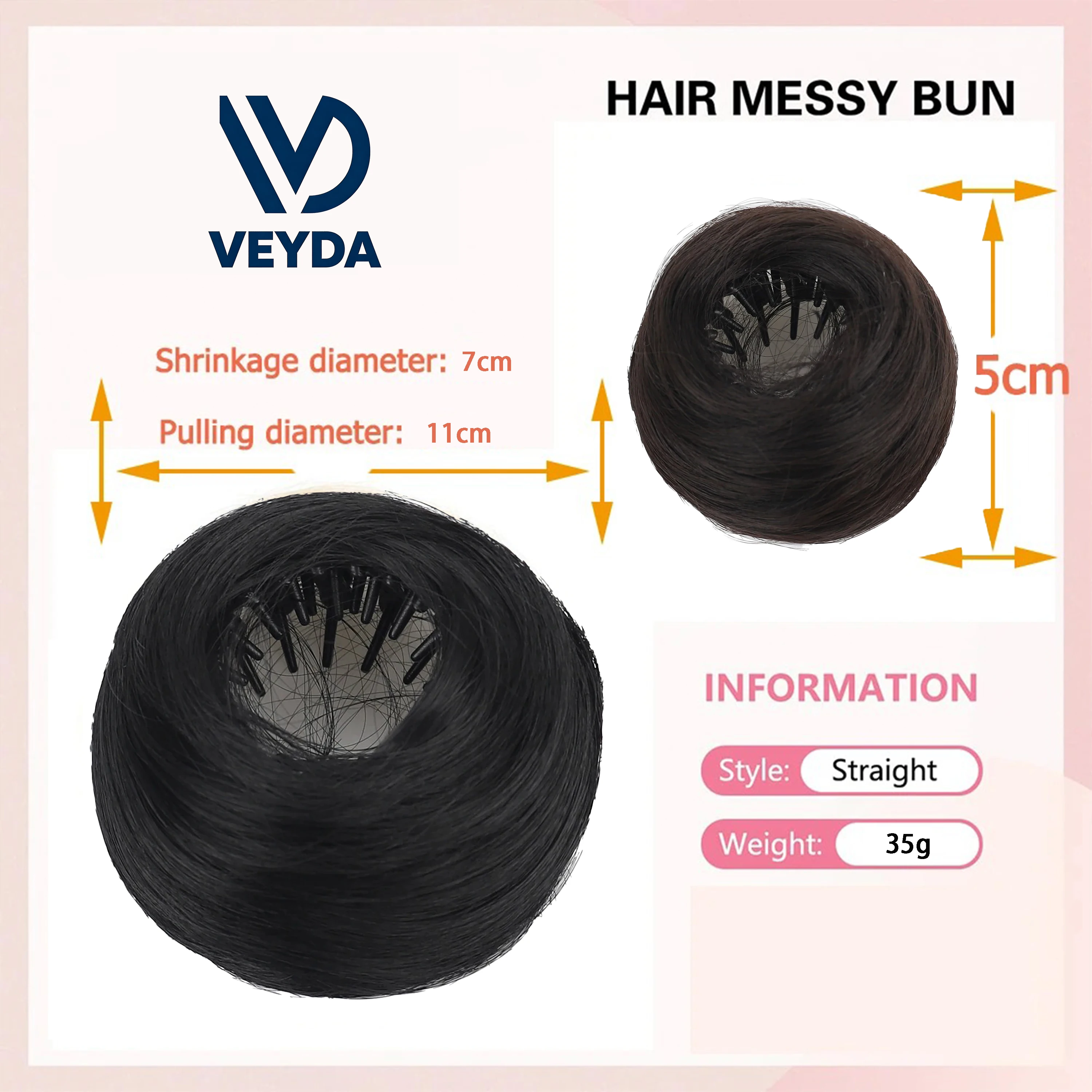 Four Colors On Sale Hair Bun Women'S Hair Accessory Easy to Use Hairband And Clip for Updos High Temperature Synthetic Fiber thumbnail 2