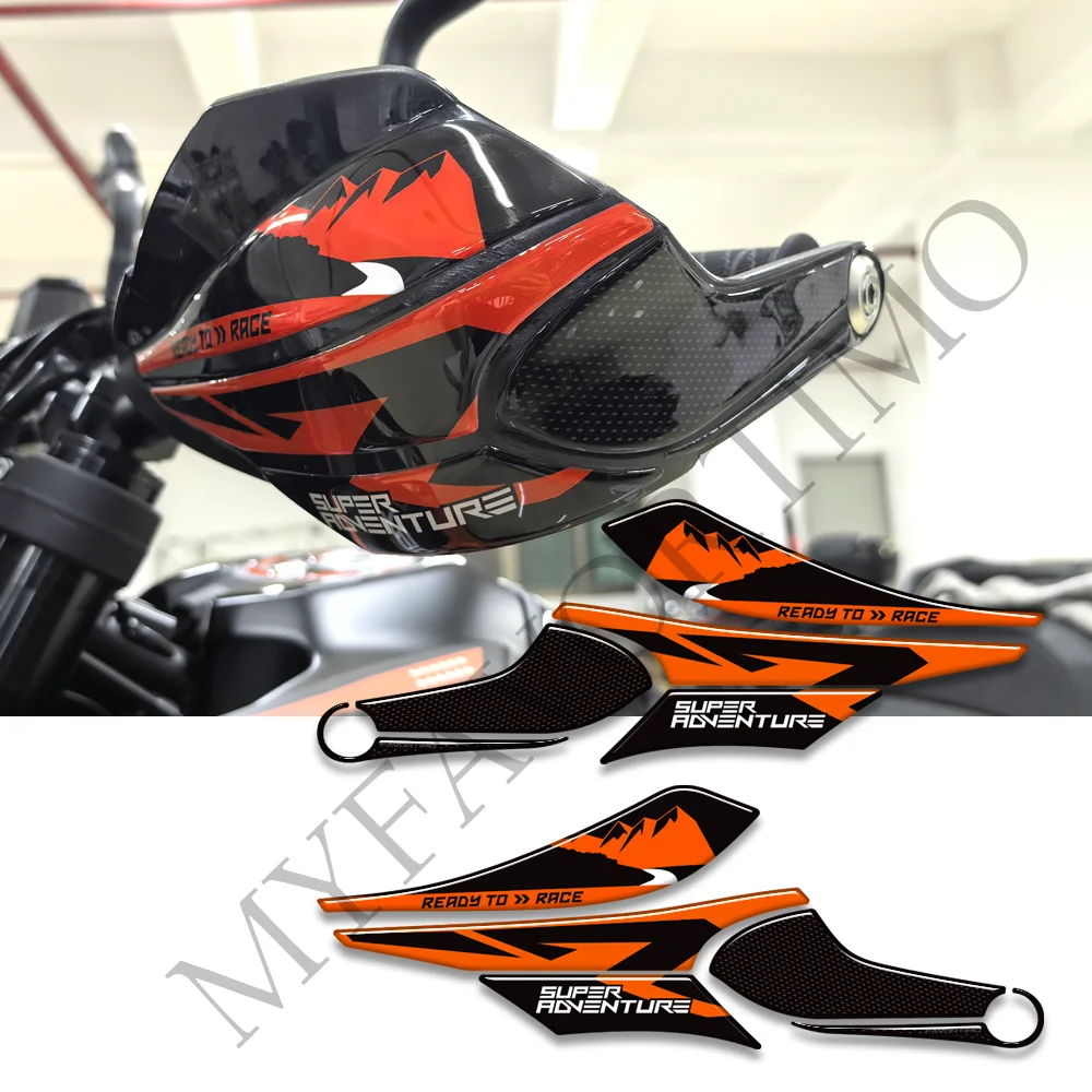 For 790 Adventure R ADV Protector Tank Pad Side Grips Gas Fuel Oil Kit Knee Handguard Handshield Stickers Decals 2019 - 2025 thumbnail 6