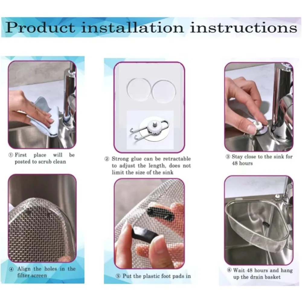 Kitchen Sink Stainless Steel Strainer Basket for Collecting Food Scraps Dishwasher Safe Kitchen Tool for Draining and Rinsing thumbnail 6