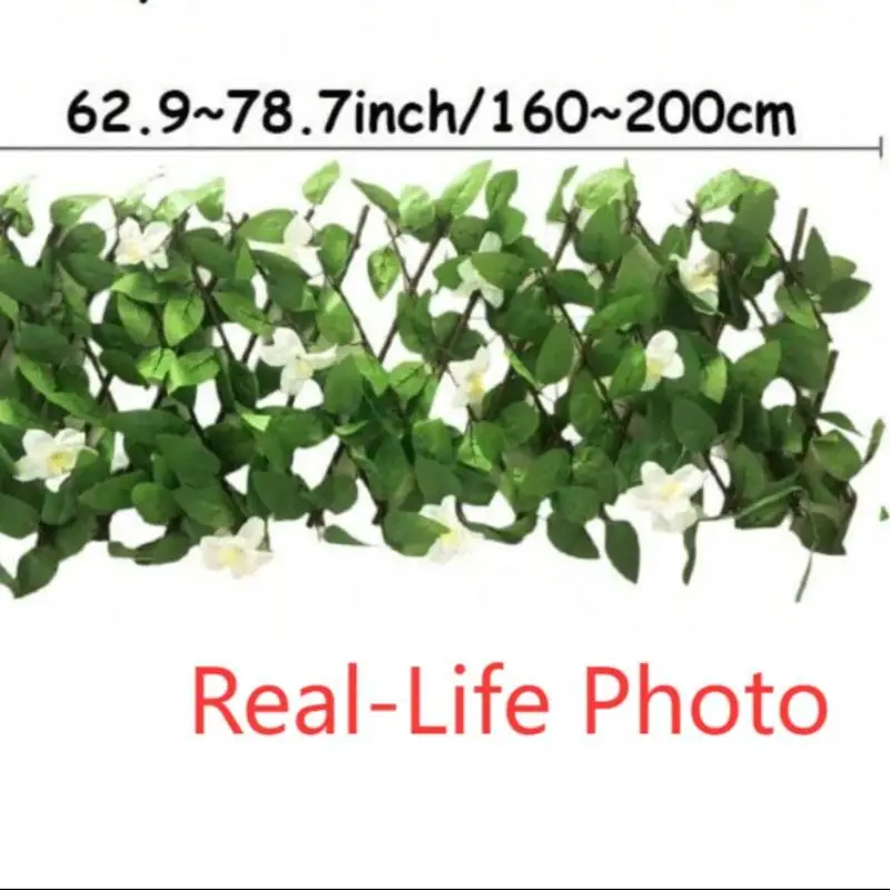 1PC Expandable Privacy Screen Fencing for Balcony & Garden Artificial Ivy Wall Decor Outdoor Stylish Garden Background Decor thumbnail 5