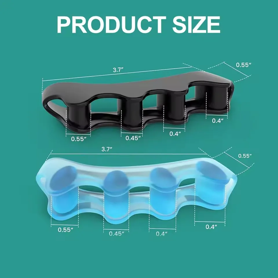 Toe Separators Doctor Recommended Correct Foot and Bunion Pain,Plantar Fasciitis Toe Straightener To Improve Functional Mobility thumbnail 6