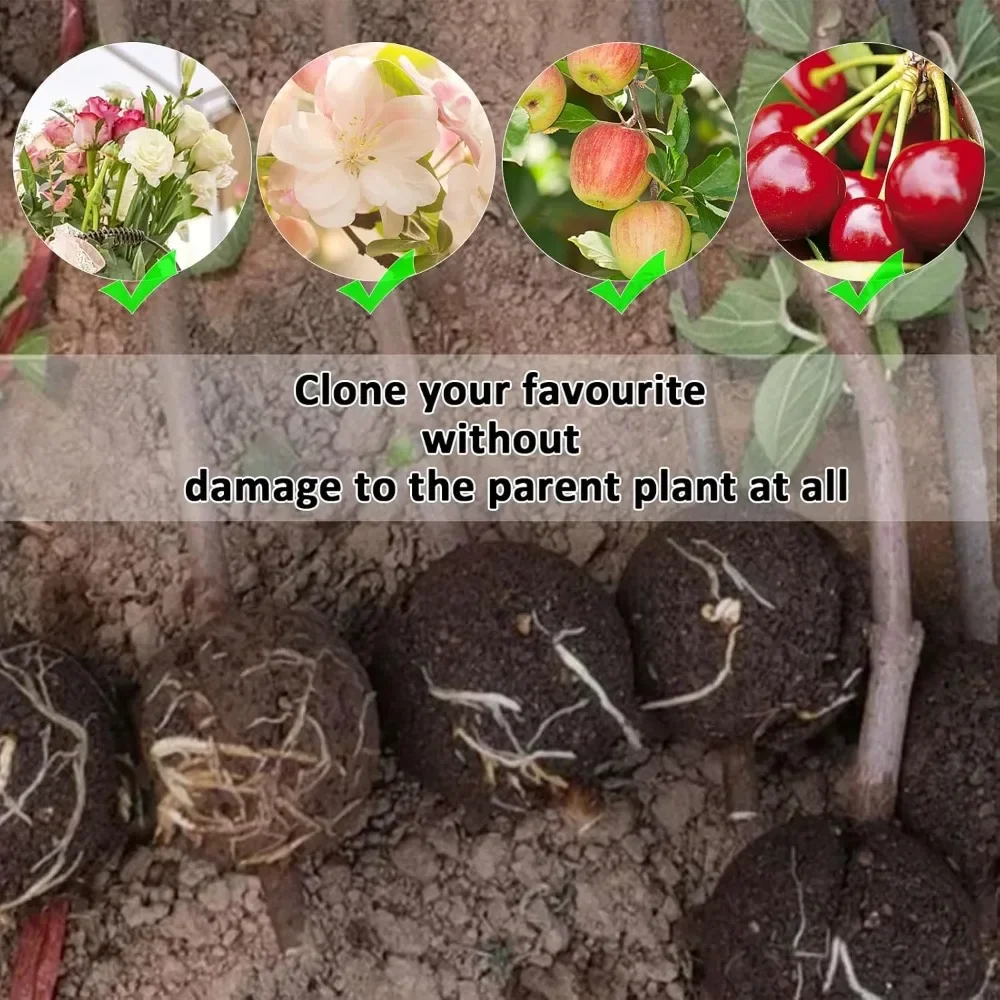 5/8/12cm Air Layering Pods Plant Rooting Ball High Pressure Propagation Root Grow Box Graft Breeding Case Planting Nursery Pot thumbnail 4