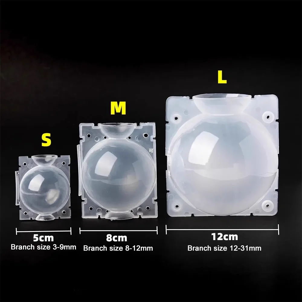 5/8/12cm Air Layering Pods Plant Rooting Ball High Pressure Propagation Root Grow Box Graft Breeding Case Planting Nursery Pot thumbnail 6