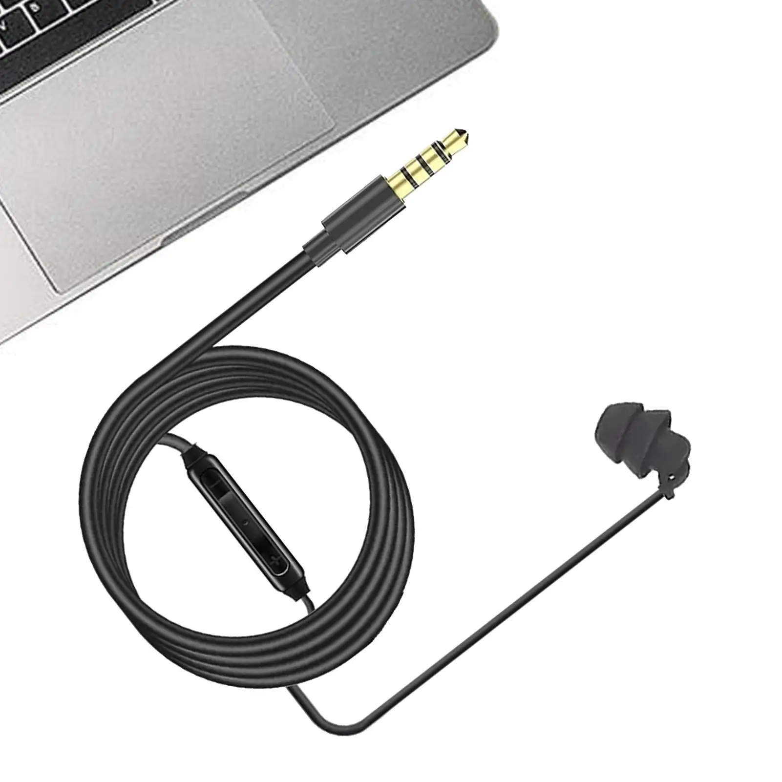 3.5mm Single Side Earbud Headsets Wired Headset No Microphone Mono Earplugs Wired Headset Type C Single Headphones