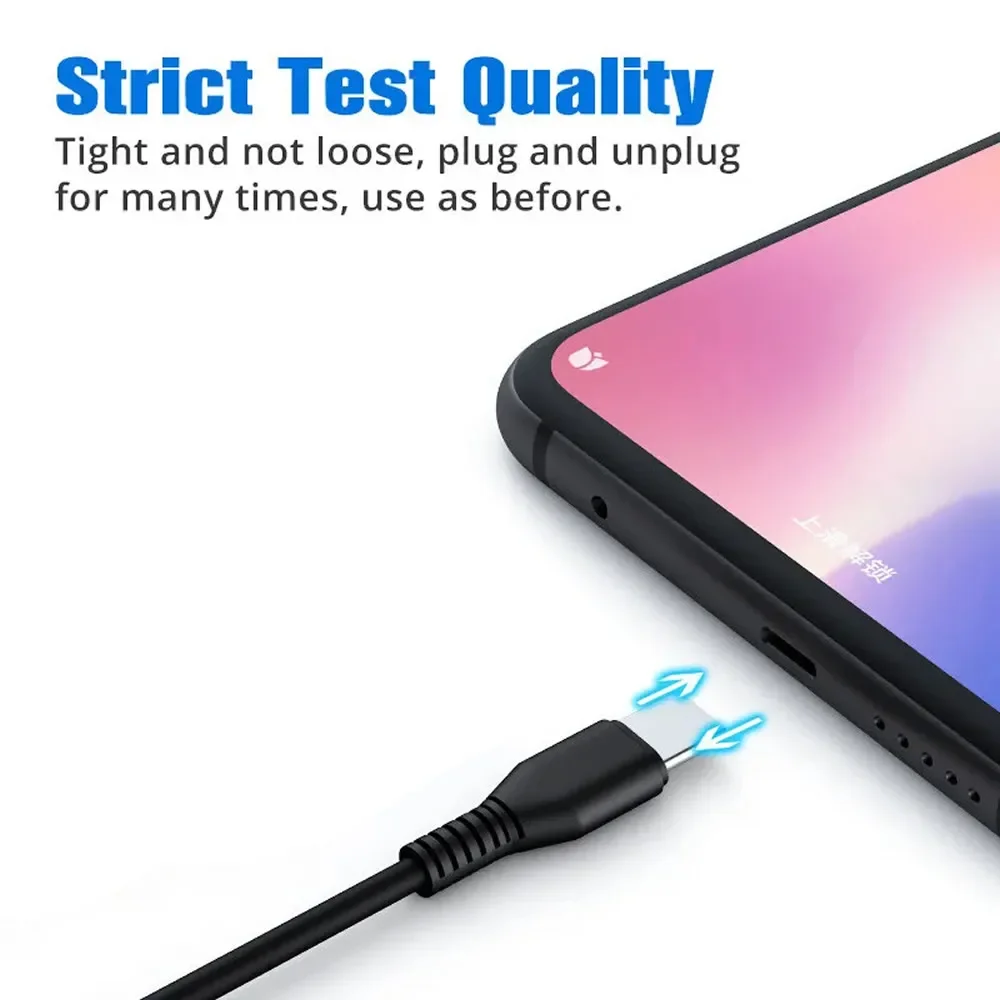 20cm Short USB-C to Type C / Micro Splitter Cable Charging 2 in 1 Power BanK USB Cable For Dual Two Devices Charger Cord 5V 2A thumbnail 4