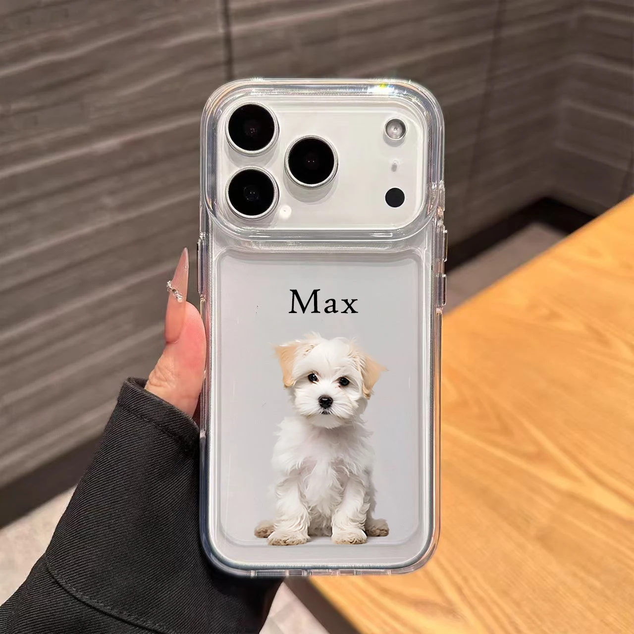 Personalized Customized cute pet photo phone clear soft case Compatible with iPhone17 16 15 14 13 12 11 ProMax Plus thumbnail 3