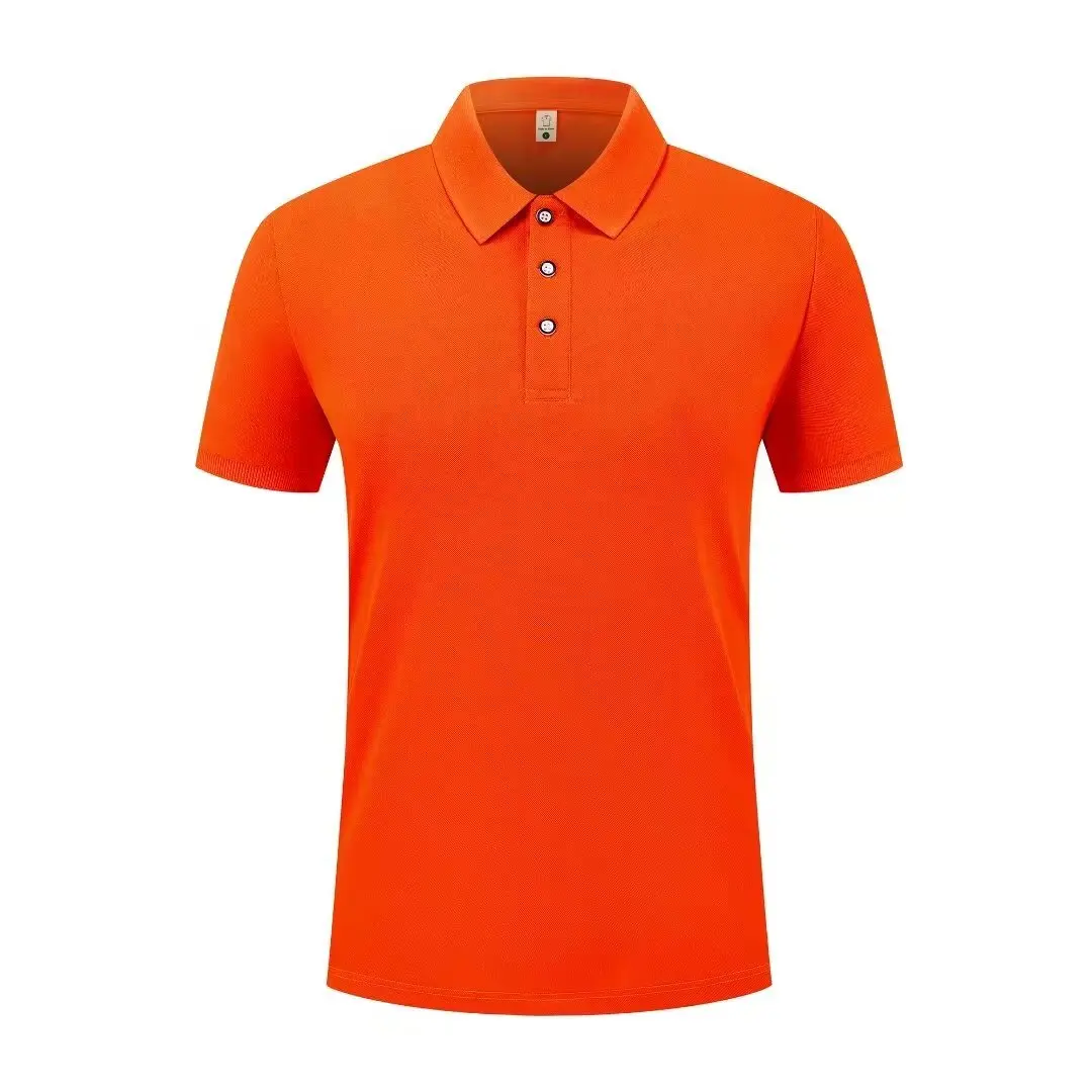 Summer Casual Sports Quick-drying Lapel Short-sleeved POLO Shirt 23 Solid Color Shirt Cycling Suit Fitness Suit For Men S-4XL thumbnail 3