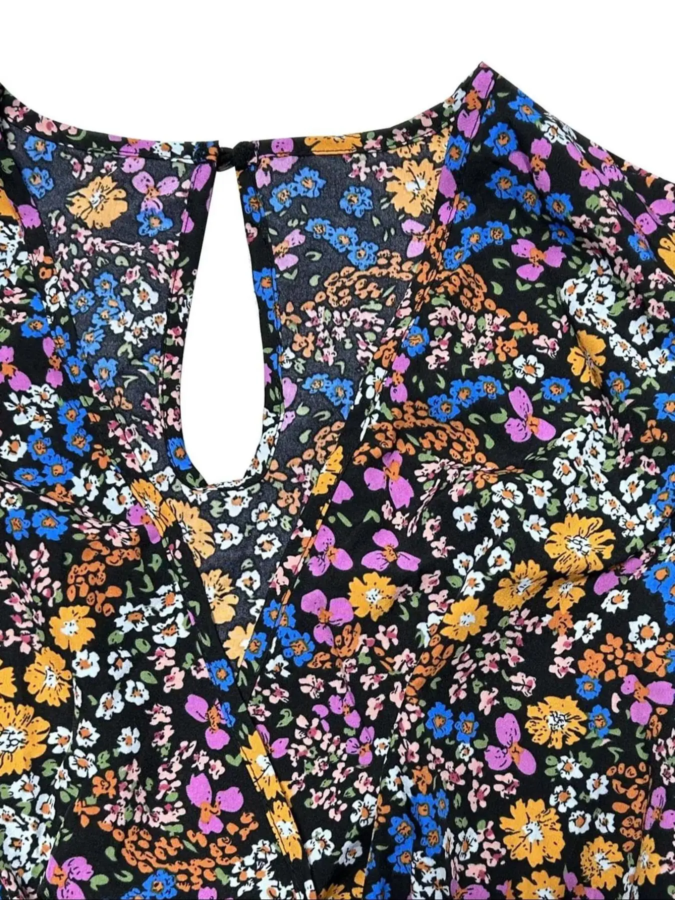 【Plus Size】 Floral Print Tie Shoulder Jumpsuit, Boho Casual Wide Leg Jumpsuit for Vacation Holiday, Women's Plus Clothing for Su thumbnail 3