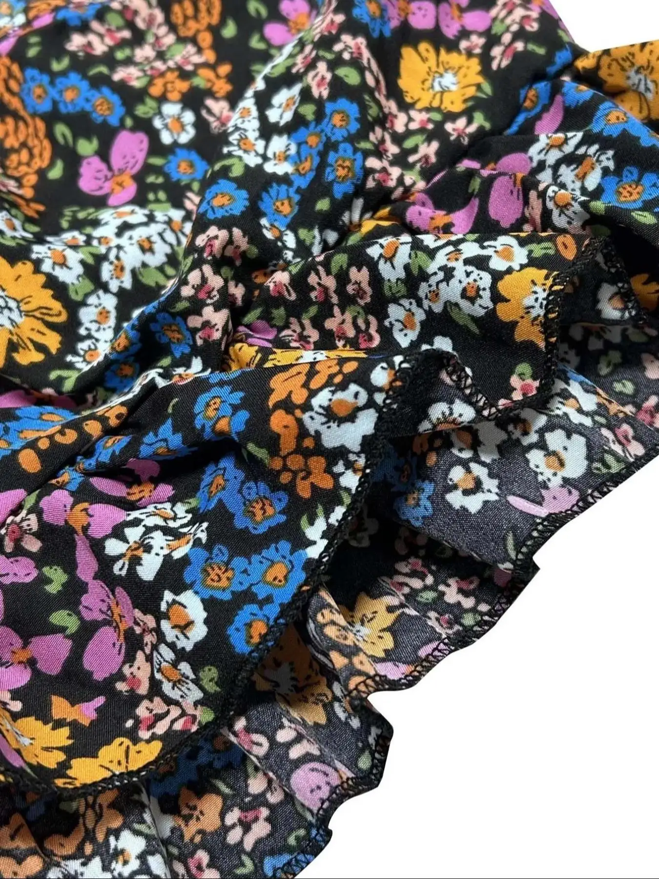 【Plus Size】 Floral Print Tie Shoulder Jumpsuit, Boho Casual Wide Leg Jumpsuit for Vacation Holiday, Women's Plus Clothing for Su thumbnail 5