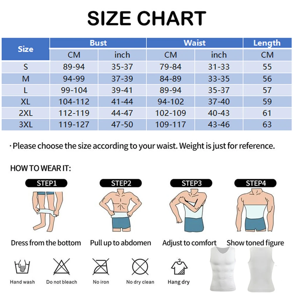Men's Body Shaper Slimming Shirt V Neck Tummy Vest Compression Base Layer Slim Muscle Tank Top Shapewear thumbnail 2