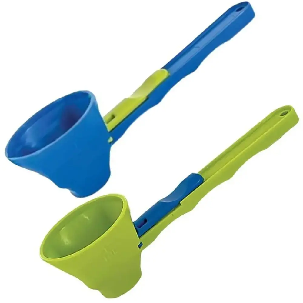Creative Flling Coffee Scoop Funnel Plastic Reusable Sliding Scoop Funnel 2 in 1 Sliding Design Measuring Spoon Kitchen Gadgets thumbnail 5