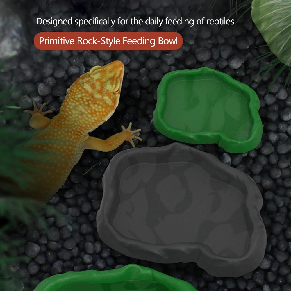 Crawler Pet Feeder Basin Reptiles Amphibians Drinking Feeder Turtle Tortoise Scorpion Lizard Crab Bowl Small Pet Supplies thumbnail 5