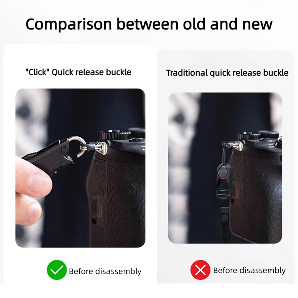Quick Release Camera Shoulder Wrist Strap Connector Buckle Adapter Plate for Sony Canon Nikon Panasonic Fujifilm DSLR SLR Anchor thumbnail 5