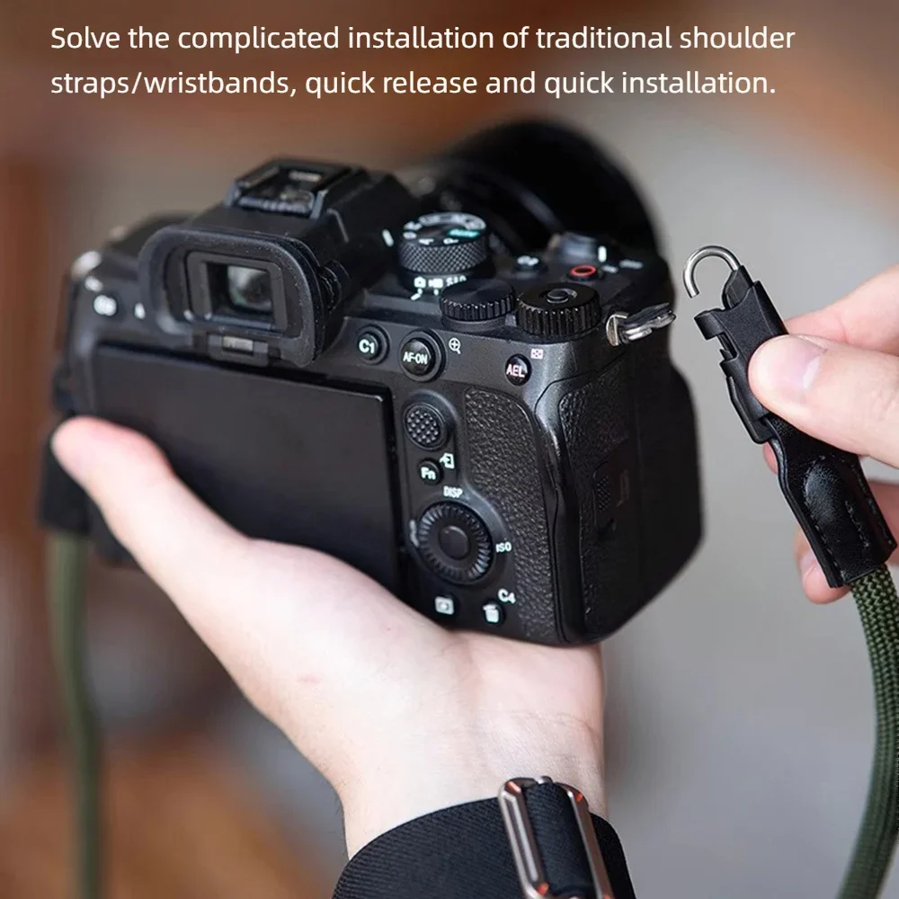 Quick Release Camera Shoulder Wrist Strap Connector Buckle Adapter Plate for Sony Canon Nikon Panasonic Fujifilm DSLR SLR Anchor thumbnail 3
