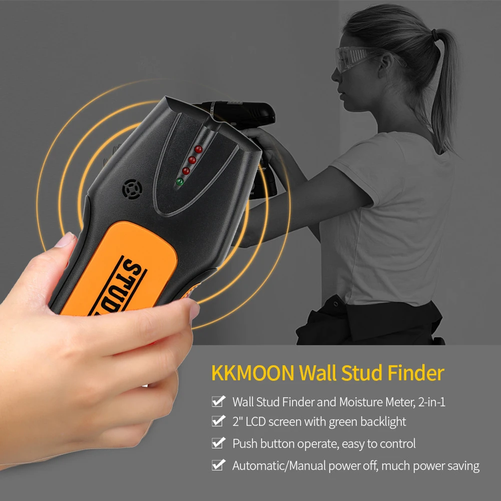 Wall Scanner Metal Detector Metal Wood Studs Wires Finder Detection Instrument Strong Toughness Metal Portable Supplies thumbnail 5