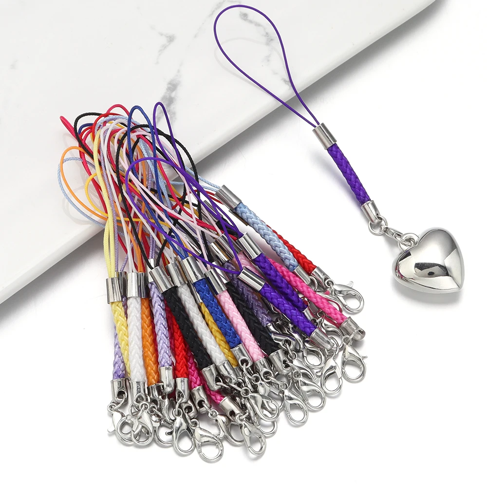10/20pcs Keychain Rope with Lobster Clasp Jump Rings Lanyard Lariat Strap Cord For DIY Phone Case Decoration Making Supplies thumbnail 3
