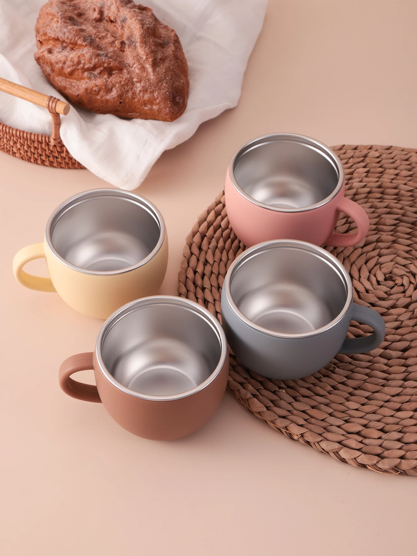 1PCS Stainless Steel Cup For Baby BPA Free Detachable Silicone Spout Single Handle Learning Drinking Cup Safe Kids Water Bottle thumbnail 2