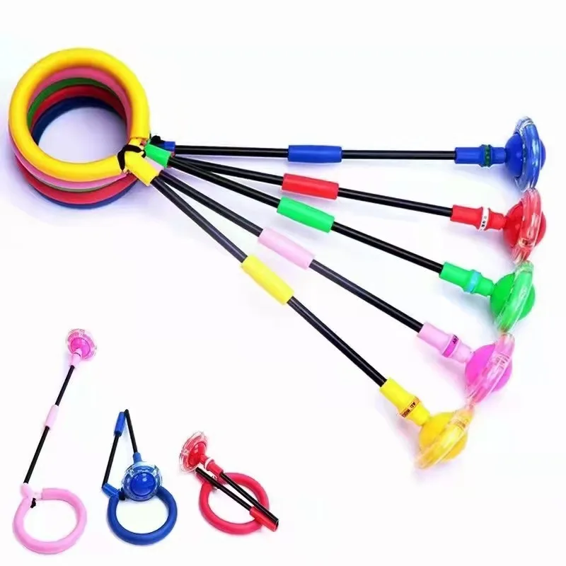 Outdoor Fitness Jump Rope Swing Flash Wheel - Family Reaction Training & Exercise for Strength & Agility,Foldable and Portable